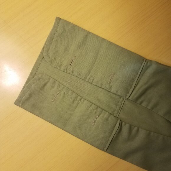 Vintage Permanent Press Green Button Down Collar Shirt - Picture 6 of 15